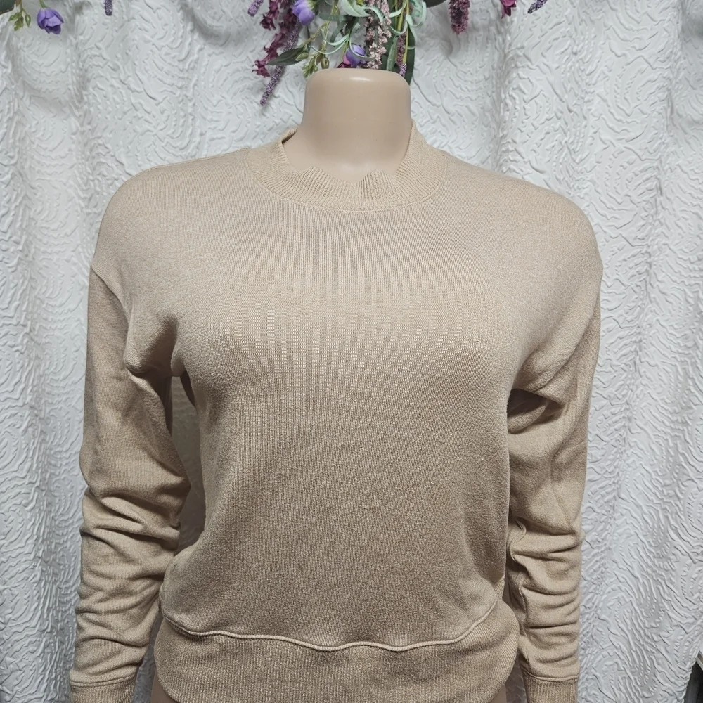 J. Crew Cream Crew Neck Sweater Timeless Knit Design